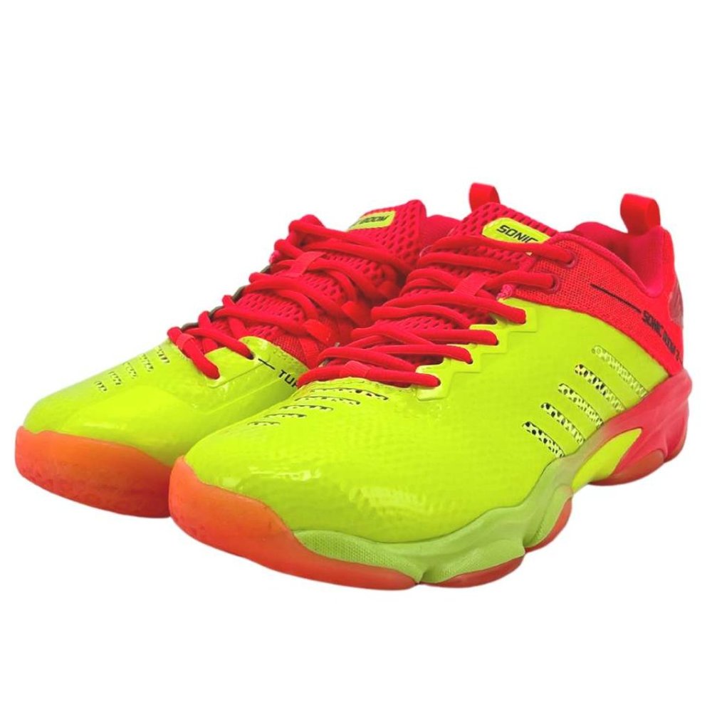 Li-Ning | Men's Sonic Boom 3 Badminton Shoes |  Yellow & Pink | Various Sizes